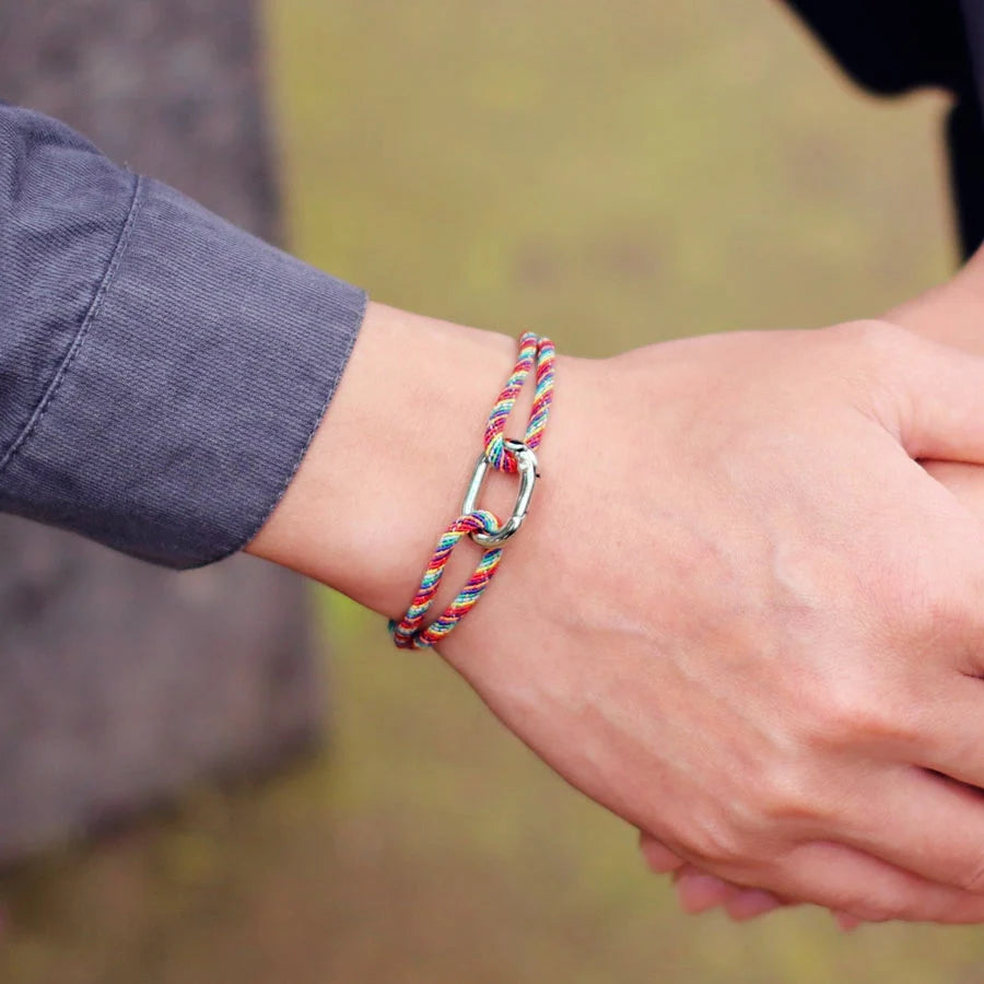 Minimalist Men Rope Bracelet Handmade Sliding Adjustable 3mm Thin String Braslet LGBT Braclet Leisure Accessories Camping Joias deideas