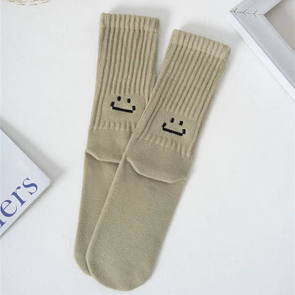 Calcetines de Algodón – Mezcla Suave, Caña Media, Talla 35-44, 5 Colores, Unisex