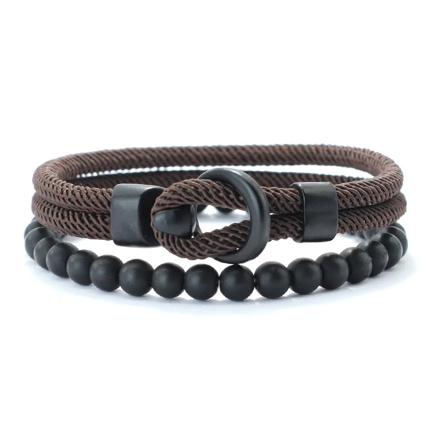 Bracelets Onyx Minimal A simple but powerful set, with the elegance of onyx