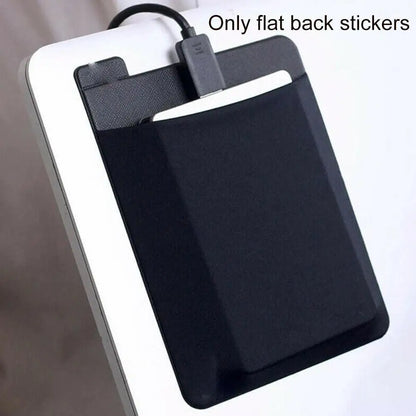 Adhesive Laptop Accessory Pouch  For Mouse, Drive, Pen & More