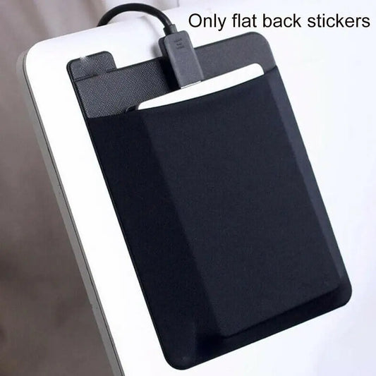 Adhesive Laptop Accessory Pouch  For Mouse, Drive, Pen & More