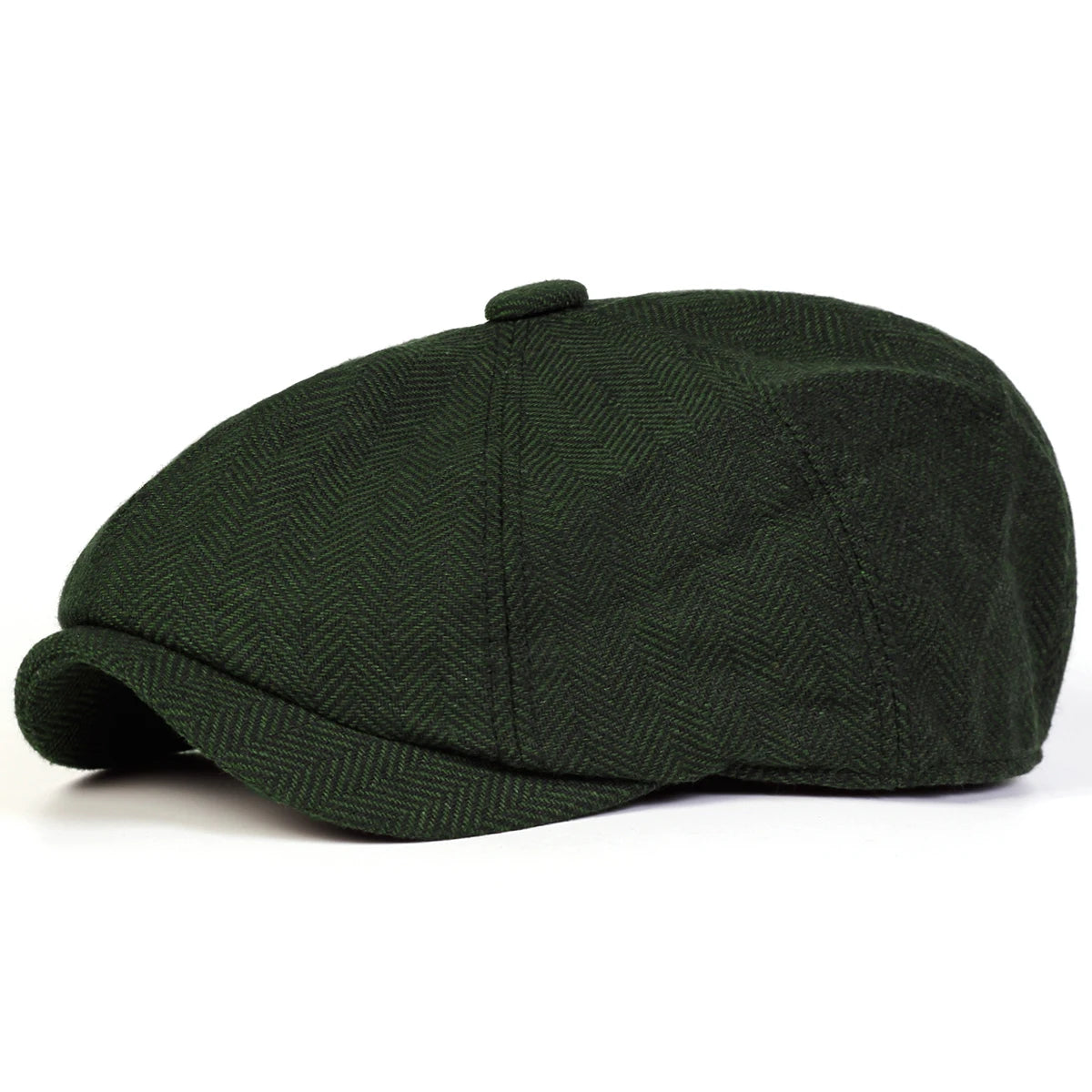Retro Herringbone Newsboy Cap - British Painter's Beret Unisex