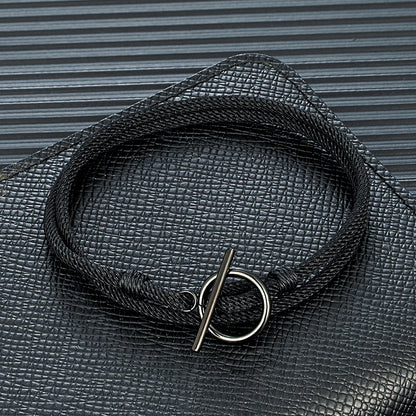 Stylish Rope Bracelet Nautical Design with Stainless Steel OT Buckle
