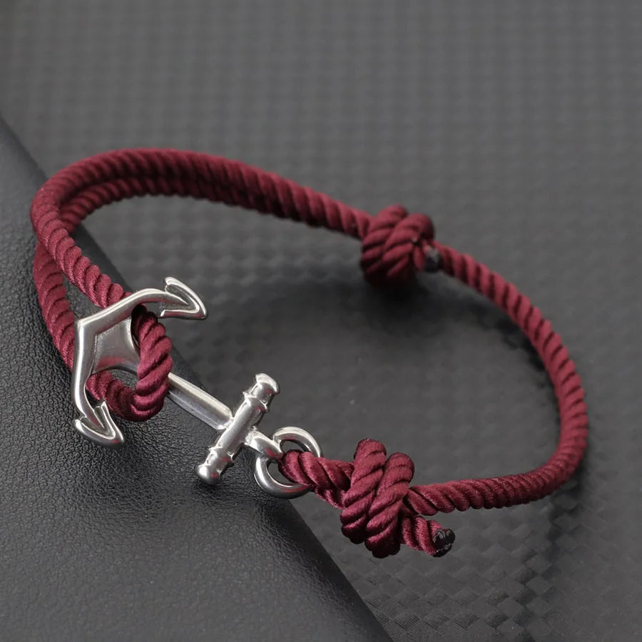 Marine Anchor Rope Bracelet – Handmade Adjustable | Beach & Surf Style