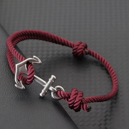 Marine Anchor Rope Bracelet – Handmade Adjustable | Beach & Surf Style