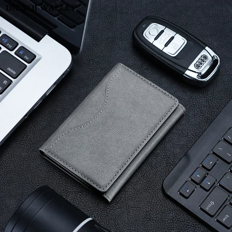 MagSafe PU Leather Card Holder – Magnetic Wallet for iPhone 12 to 17 Pro Max