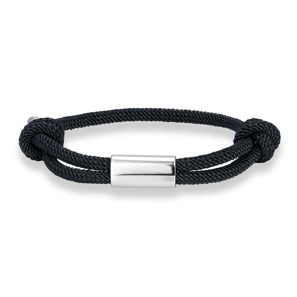 Pulsera de cuerda personalizada – Grabado de nombre personalizado | Náutica Boho Unisex