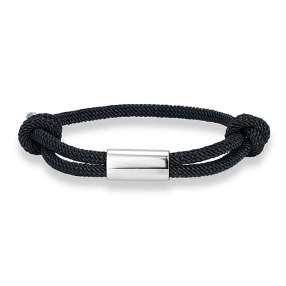 Pulsera de cuerda personalizada – Grabado de nombre personalizado | Náutica Boho Unisex