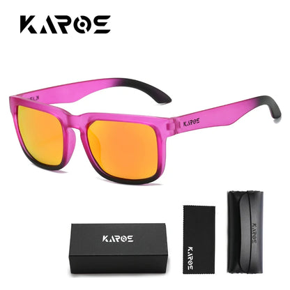 Gafas de sol cuadradas polarizadas - UV400, montura de PC, lente de espejo, 6 colores, unisex
