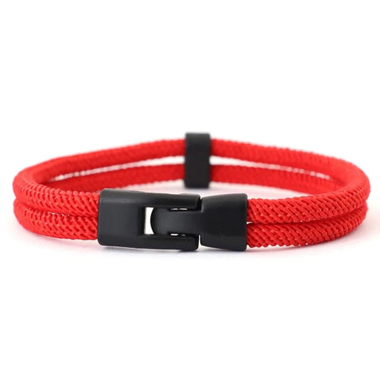 Dual Weave Bracelet Represents the double layer intertwined with style and resistance