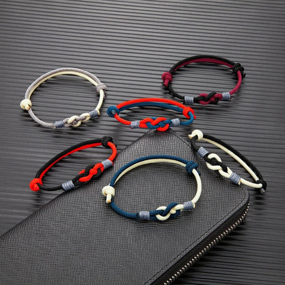 Lucky Knot Rope Bracelet - Adjustable, Unisex