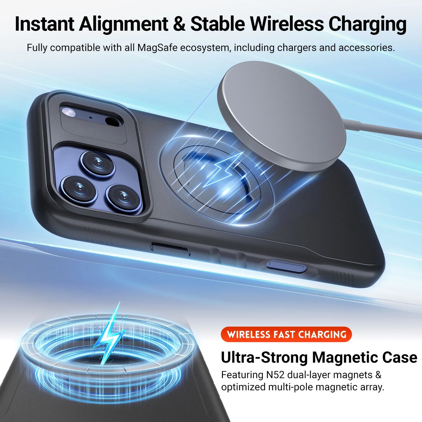 QD Bike Mount Case for iPhone 17 16 15 14 Pro Max – MagSafe Magnetic Shockproof | Cyclists & Riders