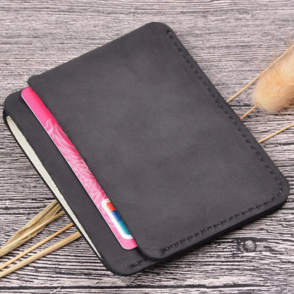 VaultSlim — Genuine Leather Card Holder with RFID Shield
