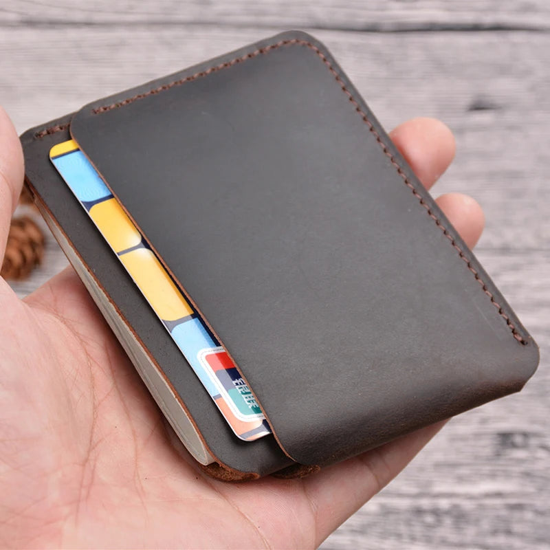 VaultSlim — Genuine Leather Card Holder with RFID Shield