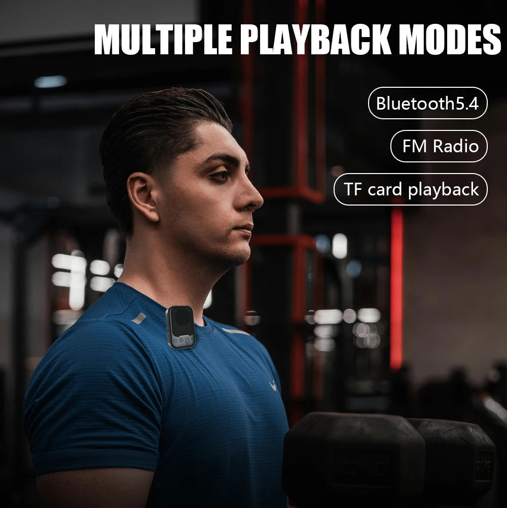 Outdoor Waterproof Portable Wireless Bluetooth Speaker 2-in-1 Multi-Functional Back Clip Cycling Soundbox with FM Radio TWS TF deideas