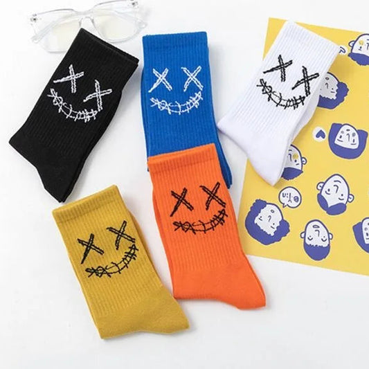 Embroidered Crew Socks 3-Pack Cotton, EU 36-44
