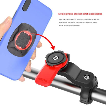 Shockproof Bike & Motorcycle Phone Mount – Rotating Handlebar Holder | 4.7–7.2" (5 Configs)