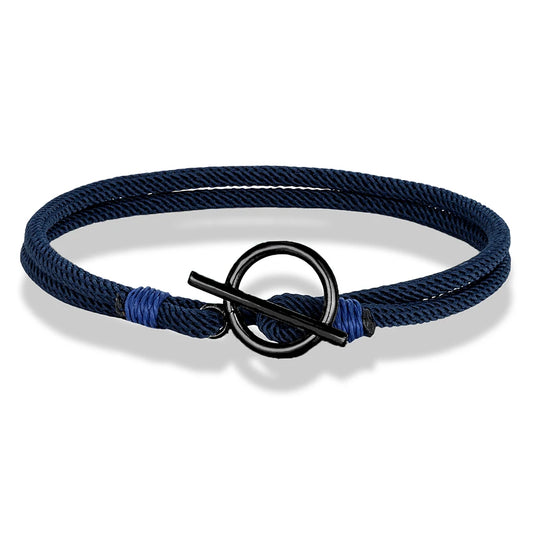 Stylish Rope Bracelet Nautical Design with Stainless Steel OT Buckle