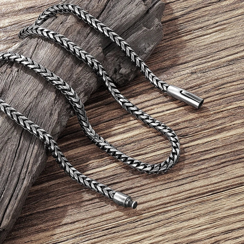Cuban Link Chain Necklace - Stainless Steel, 6mm, 4 Lengths, Men