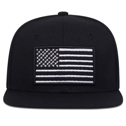 American Flag Embroidery Hip-Hop Baseball Cap - Patriotic Hat