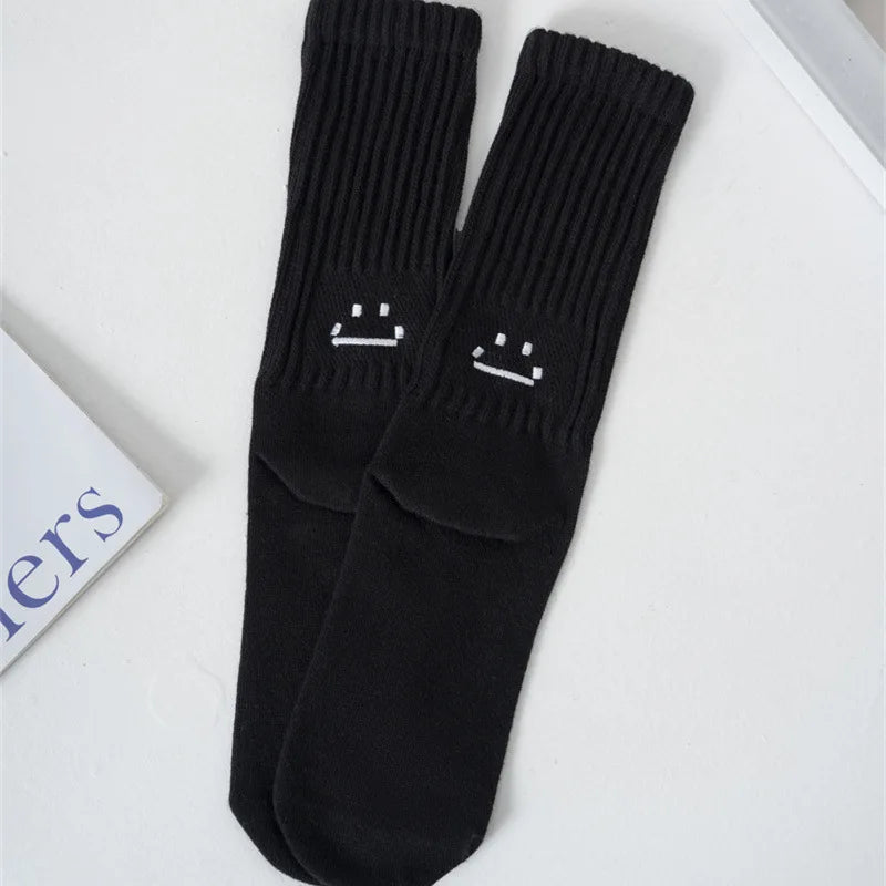 Calcetines de Algodón – Mezcla Suave, Caña Media, Talla 35-44, 5 Colores, Unisex