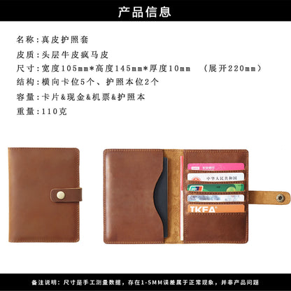 VoyagePact Leather Passport Holder & Travel Organizer