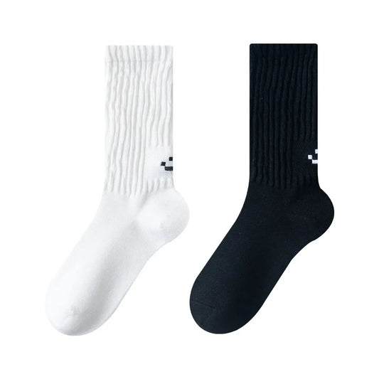 Cotton Crew Socks – Soft Blend Mid-Tube, Unisex 35-44