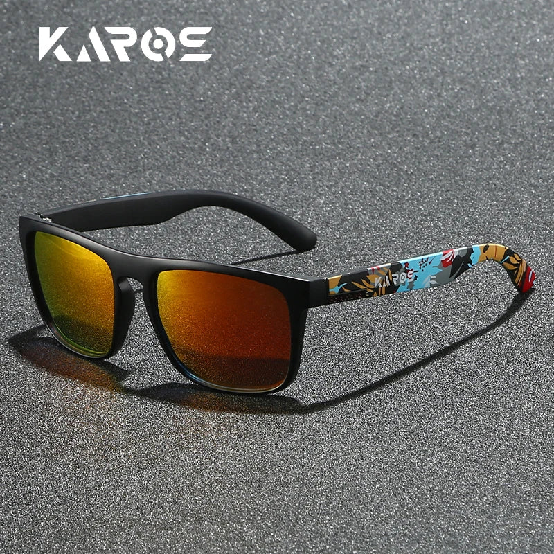 Gafas de sol deportivas polarizadas con estampado de camuflaje - UV400, lente TAC, 63 mm, 10 diseños