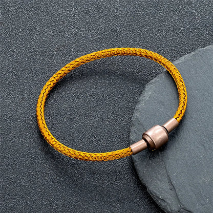 Precision Steel Cable Bracelet - Engineered Minimalist Wearable for Tech Enthusiasts