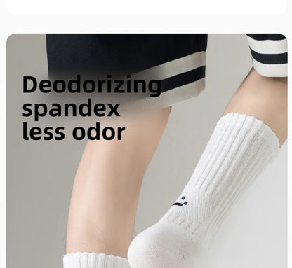 Calcetines de Algodón – Mezcla Suave, Caña Media, Talla 35-44, 5 Colores, Unisex