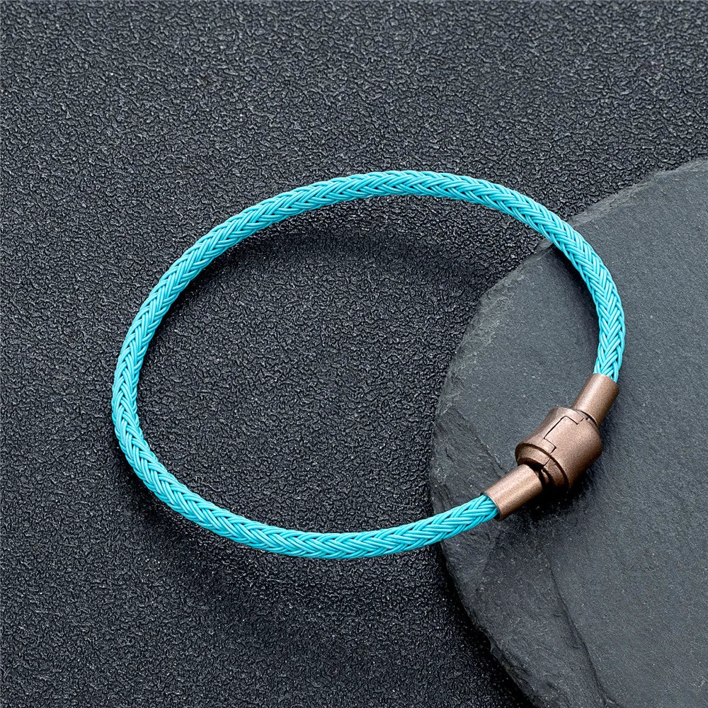 Precision Steel Cable Bracelet - Engineered Minimalist Wearable for Tech Enthusiasts