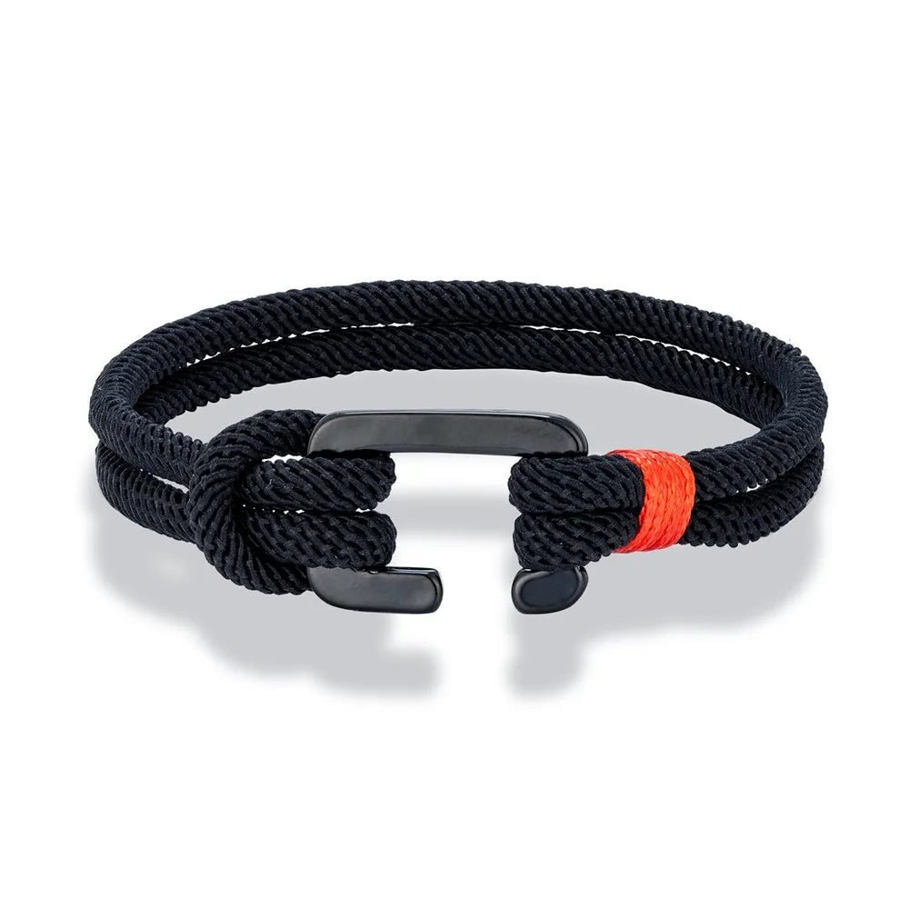 Modern Nautical Rope Bracelet  Minimalist Design with C Clasp