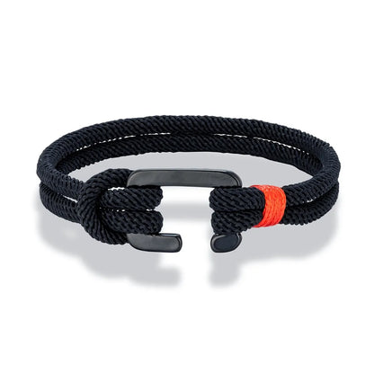 Modern Nautical Rope Bracelet  Minimalist Design with C Clasp