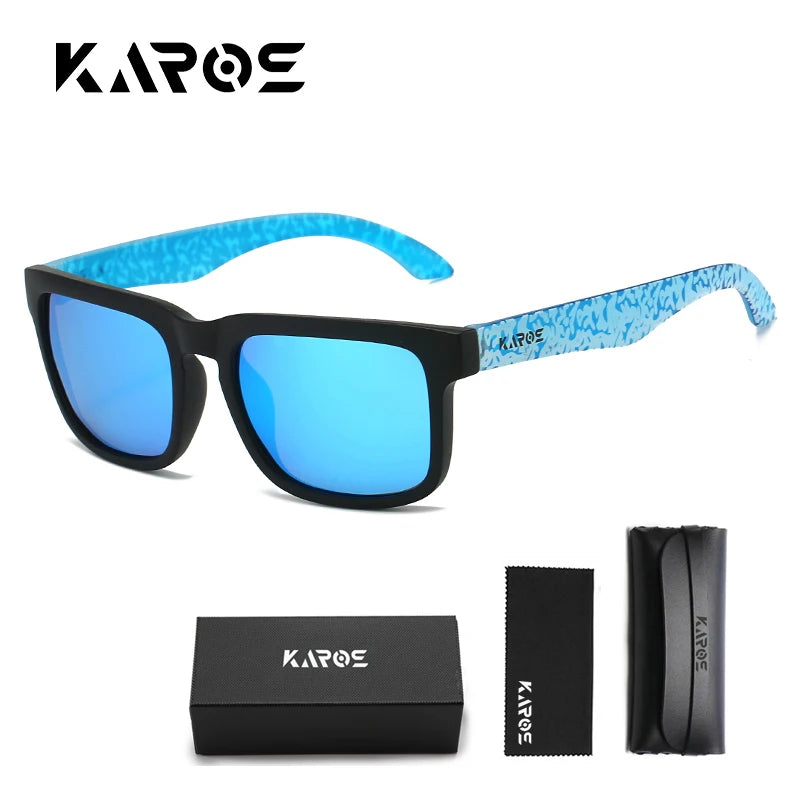 Gafas de sol cuadradas polarizadas - UV400, montura de PC, lente de espejo, 6 colores, unisex