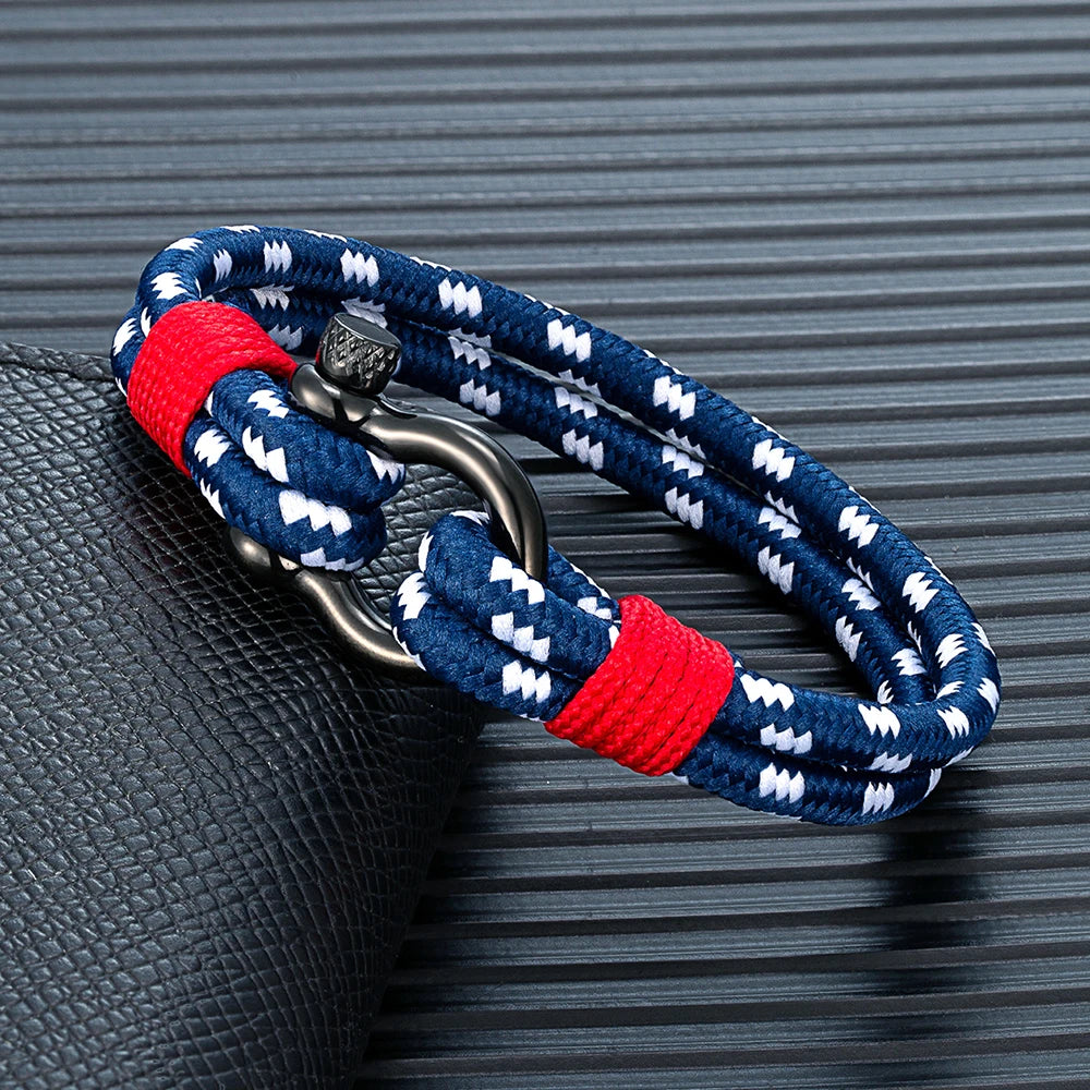 Classic Navy Rope Bracelet  Minimalist Unisex Jewelry Gift