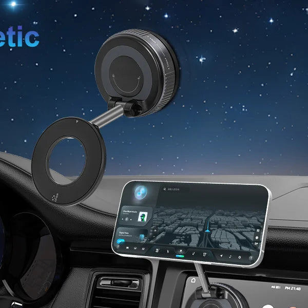MagSafe Magnetic Phone Holder 360° Suction Mount for Car, Gym & Home
