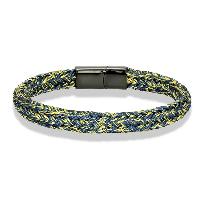 Captain’s Knot Bracelet  Navy Style Black Stainless Steel Handmade Accessory