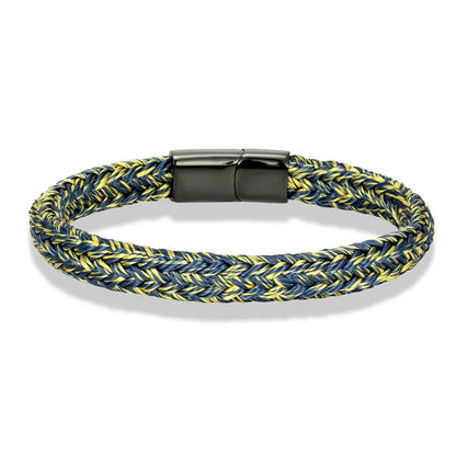 Captain’s Knot Bracelet  Navy Style Black Stainless Steel Handmade Accessory