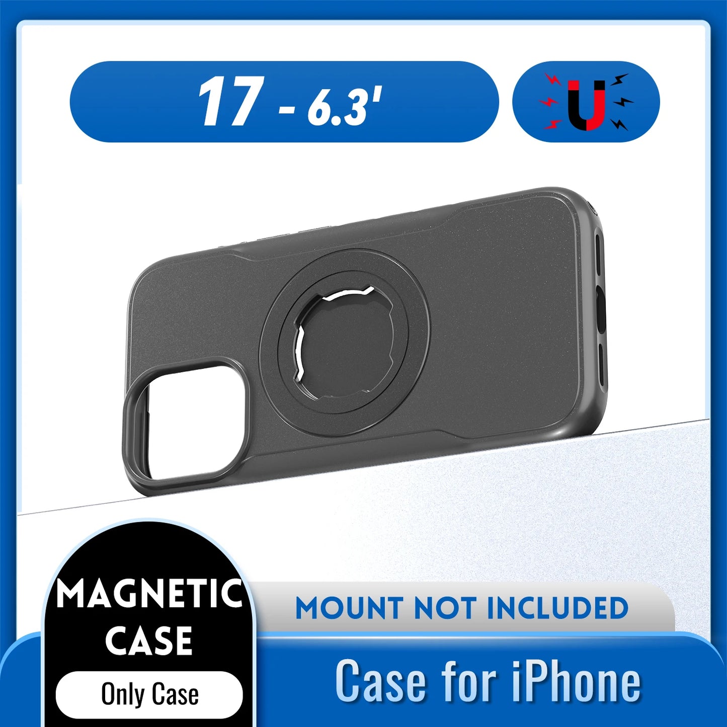 QD Bike Mount Case for iPhone 17 16 15 14 Pro Max – MagSafe Magnetic Shockproof | Cyclists & Riders