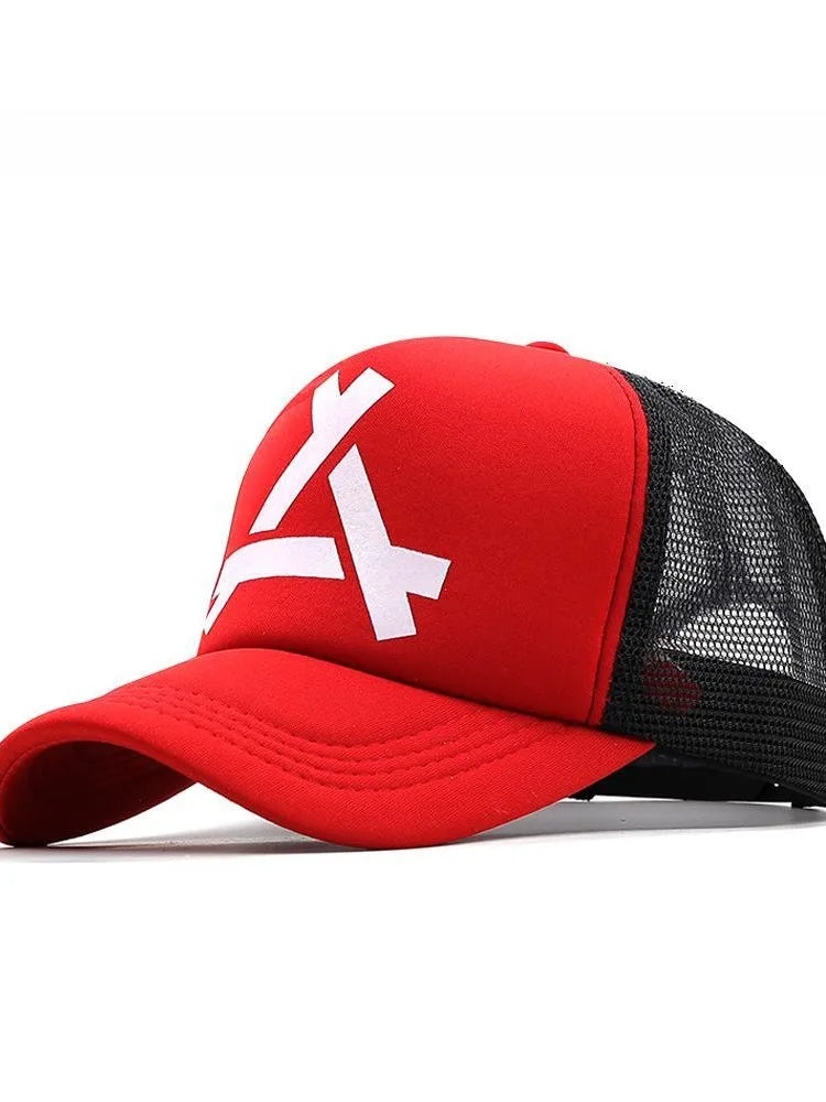 Unisex Mesh Snapback Cap Breathable Casual Sports Hat