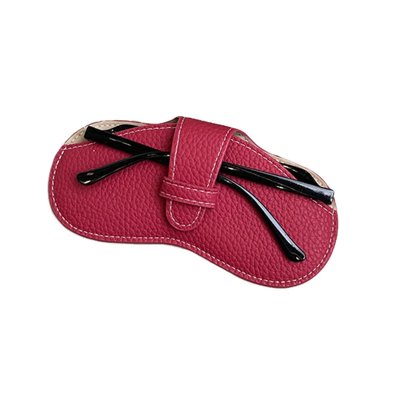 LuxeGuard Elegant and Sophisticated Leather Glasses Case