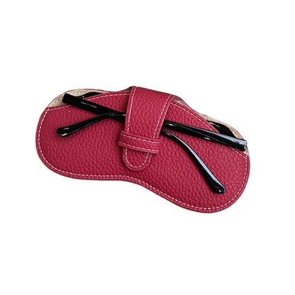 LuxeGuard Elegant and Sophisticated Leather Glasses Case
