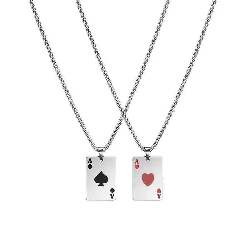 AceChain Lucky Ace Pendant Necklace for You