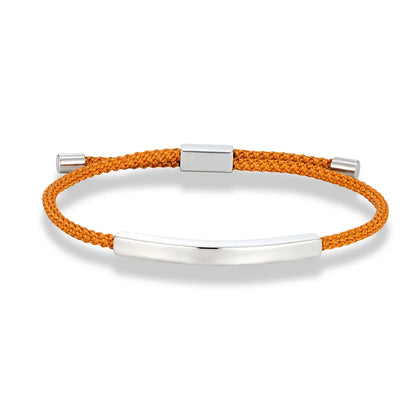 Punk SOS Rope Bracelet Custom Stainless Steel ID Tag deideas