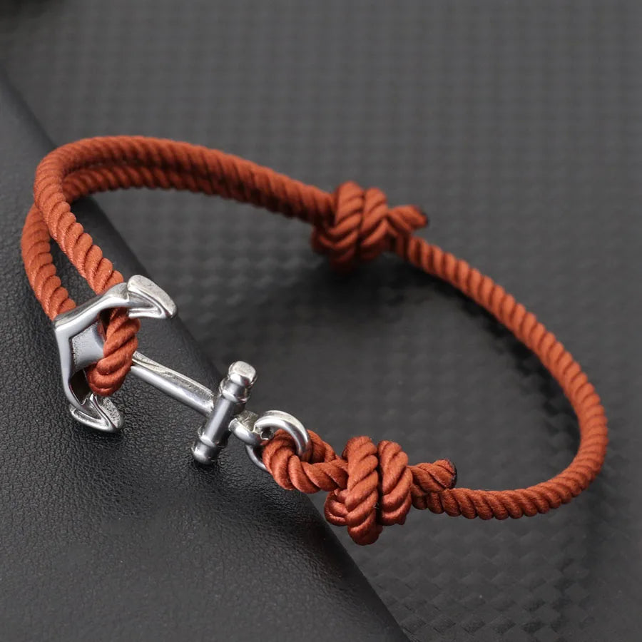 Marine Anchor Rope Bracelet – Handmade Adjustable | Beach & Surf Style