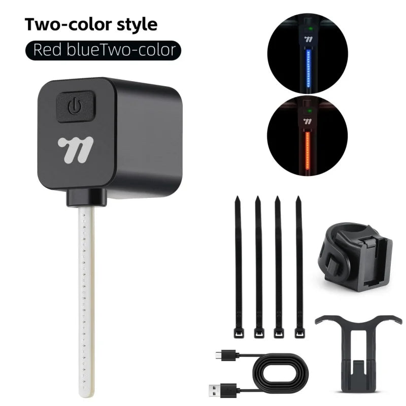LED Rear Taillight – Rechargeable Plug & Play Bicycle Light