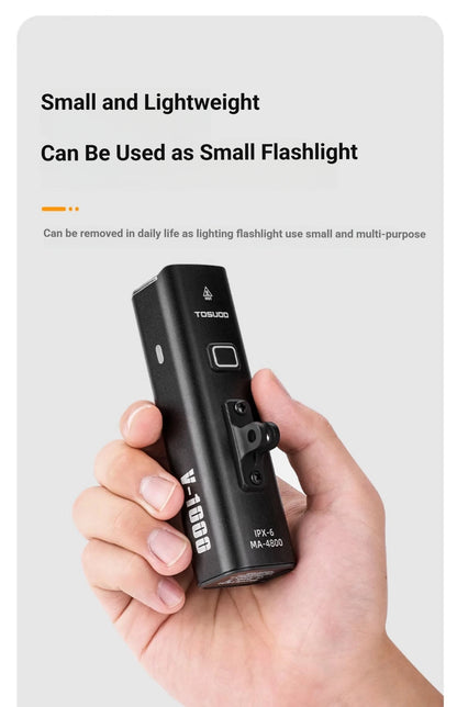 Luz de bicicleta recargable - Hasta 1500 lúmenes, IPX6, 4800mAh, USB, 6 modelos