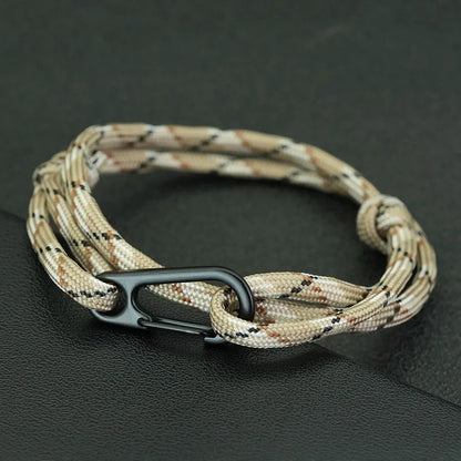 Military Paracord Bracelet for Men – Tactical Rope Wristband, 5 Colors