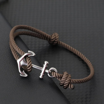 Marine Anchor Rope Bracelet – Handmade Adjustable | Beach & Surf Style