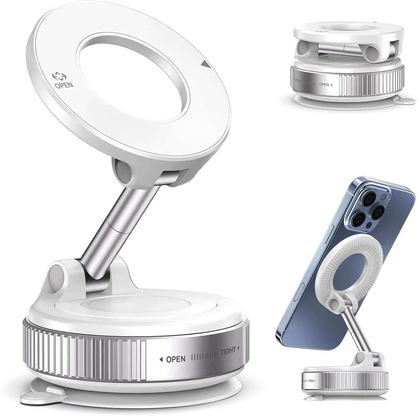 MagSafe Magnetic Phone Holder 360° Suction Mount for Car, Gym & Home